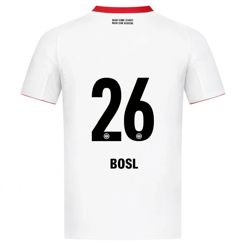 Danxen Dames Cara Bosl #26 Wit Rood Uitshirt Uittenue 2025/26 T-Shirt