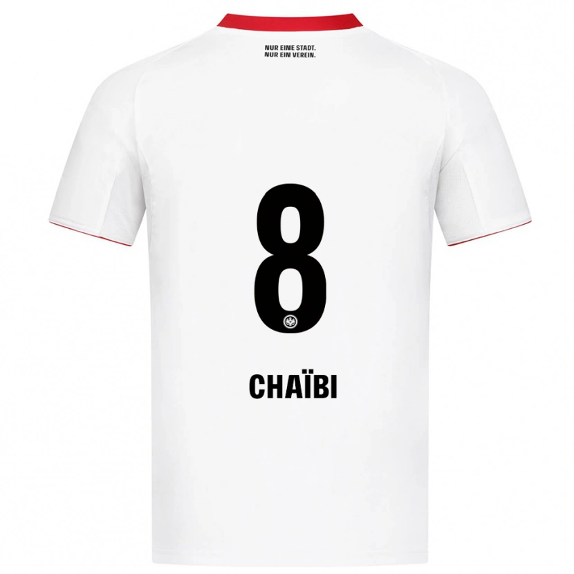 Danxen Dames Farès Chaïbi #8 Wit Rood Uitshirt Uittenue 2025/26 T-Shirt