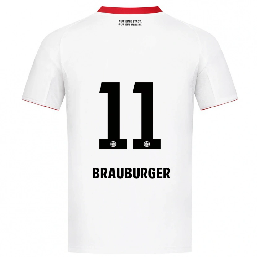 Danxen Dames Maximilian Brauburger #11 Wit Rood Uitshirt Uittenue 2025/26 T-Shirt