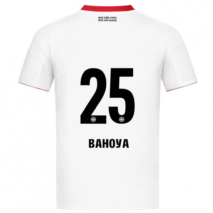 Danxen Dames Paul Bahoya #25 Wit Rood Uitshirt Uittenue 2025/26 T-Shirt