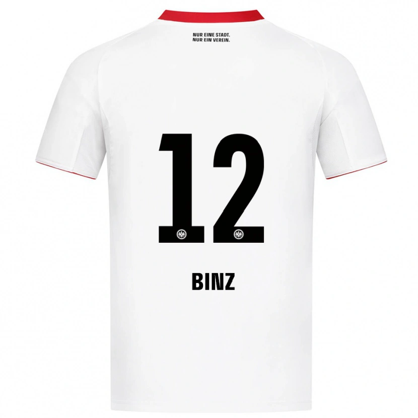 Danxen Dames Sam Binz #12 Wit Rood Uitshirt Uittenue 2025/26 T-Shirt