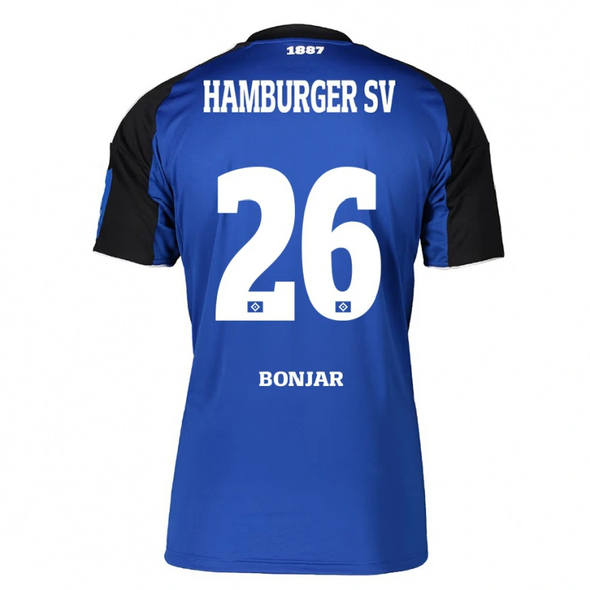 Danxen Dames Amir Bonjar #26 Blauw Zwart Uitshirt Uittenue 2025/26 T-Shirt