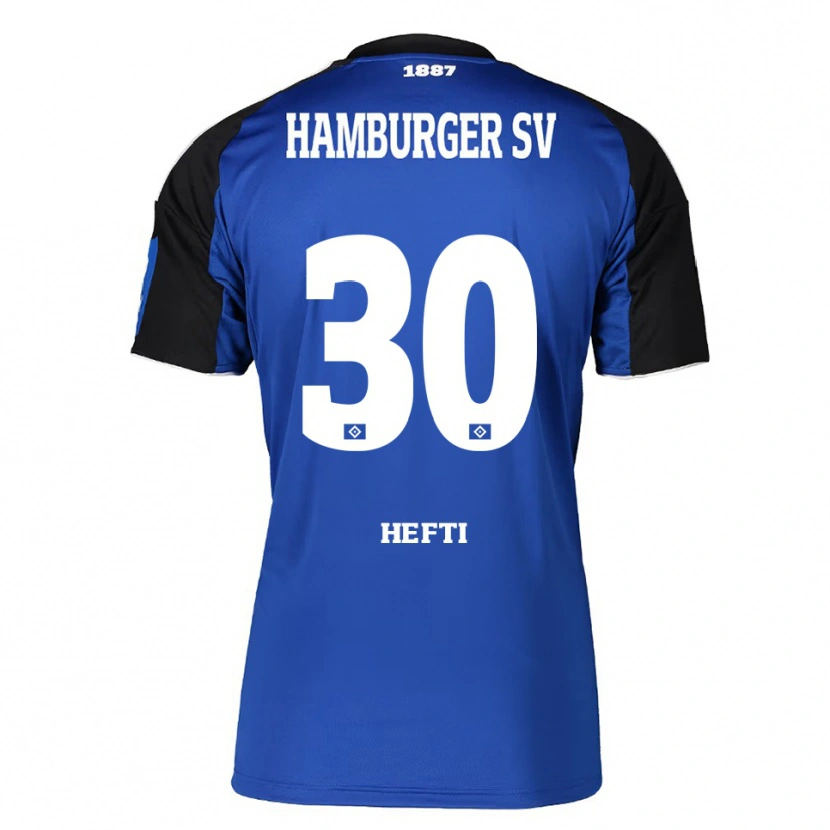 Danxen Dames Silvan Hefti #30 Blauw Zwart Uitshirt Uittenue 2025/26 T-Shirt
