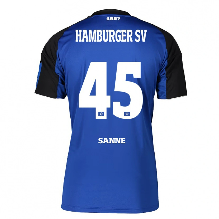 Danxen Dames Tom Sanne #45 Blauw Zwart Uitshirt Uittenue 2025/26 T-Shirt