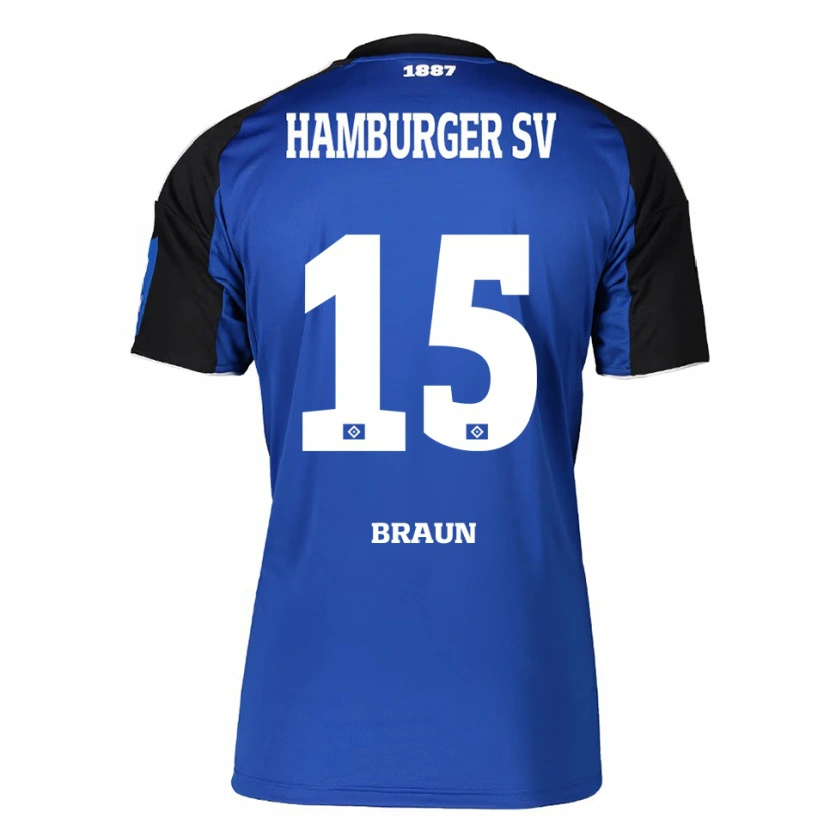Danxen Dames Jana Braun #15 Blauw Zwart Uitshirt Uittenue 2025/26 T-Shirt