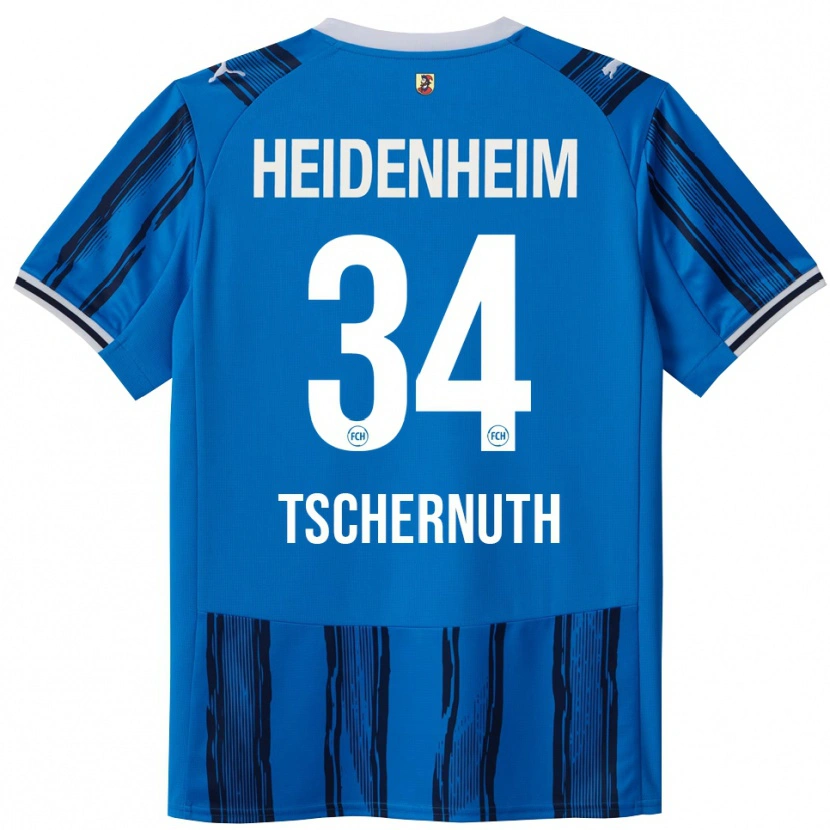 Danxen Dames Paul Tschernuth #34 Blauw Marineblauw Uitshirt Uittenue 2025/26 T-Shirt