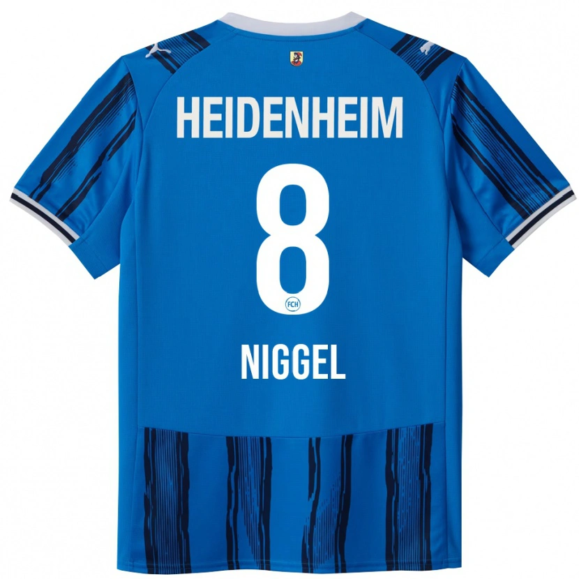 Danxen Dames Henrik Niggel #8 Blauw Marineblauw Uitshirt Uittenue 2025/26 T-Shirt