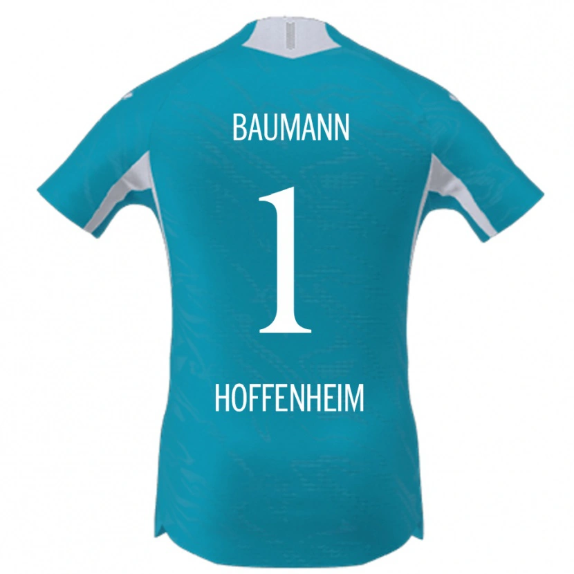 Danxen Dames Oliver Baumann #1 Hemelsblauw Uitshirt Uittenue 2025/26 T-Shirt