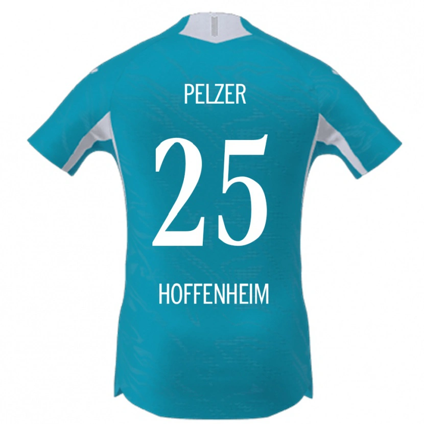 Danxen Dames Gianluca Pelzer #25 Hemelsblauw Uitshirt Uittenue 2025/26 T-Shirt