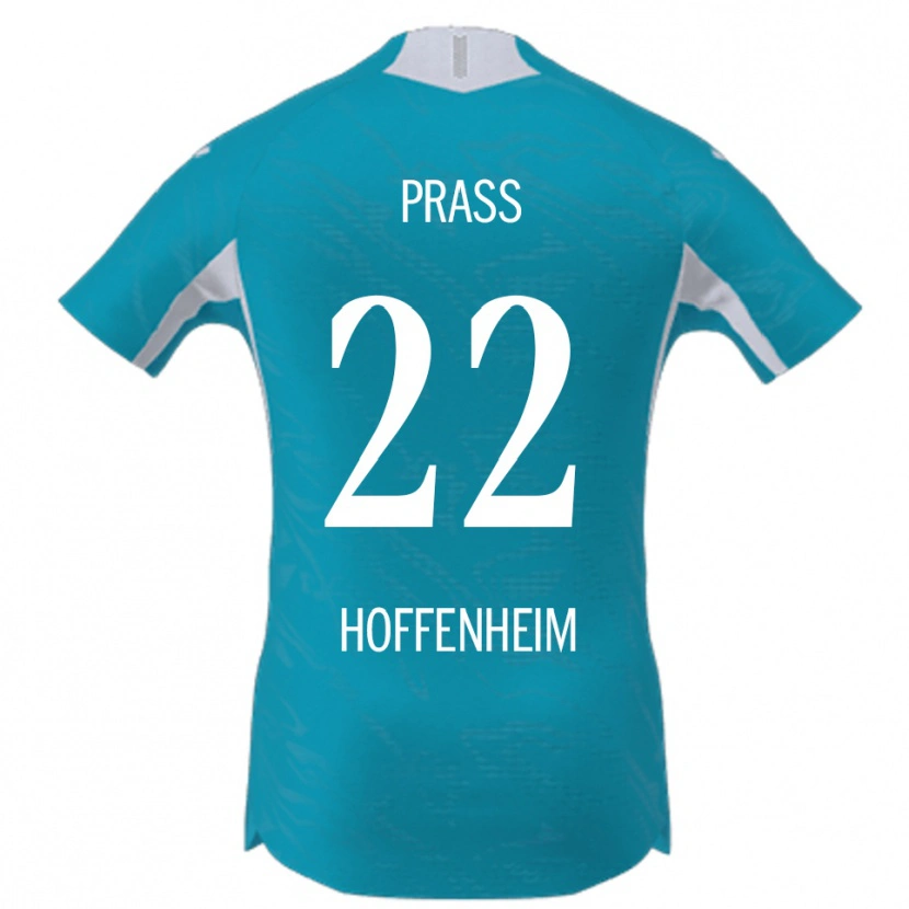 Danxen Dames Alexander Prass #22 Hemelsblauw Uitshirt Uittenue 2025/26 T-Shirt