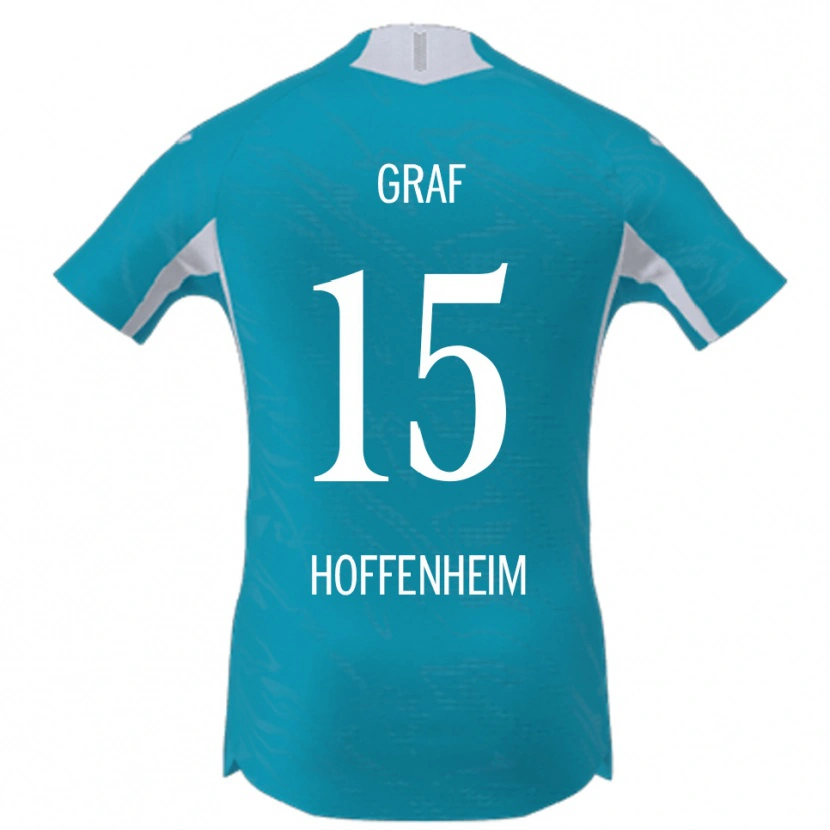Danxen Dames Julian Graf #15 Hemelsblauw Uitshirt Uittenue 2025/26 T-Shirt