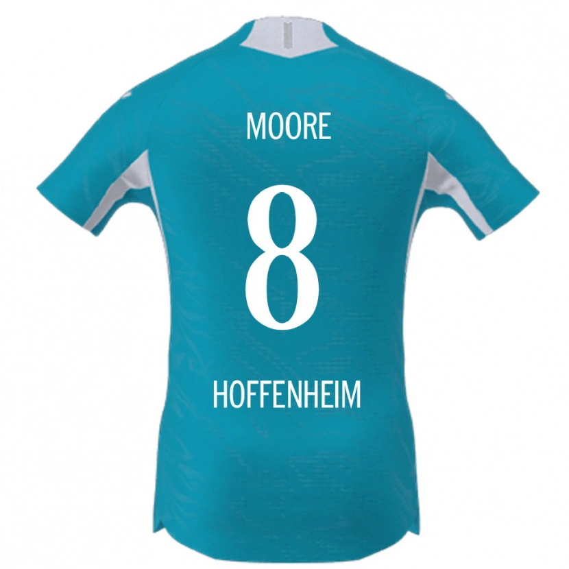 Danxen Dames Matthew Moore #8 Hemelsblauw Uitshirt Uittenue 2025/26 T-Shirt