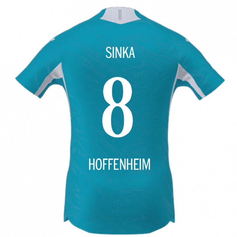 Danxen Dames Napsugár Sinka #8 Hemelsblauw Uitshirt Uittenue 2025/26 T-Shirt