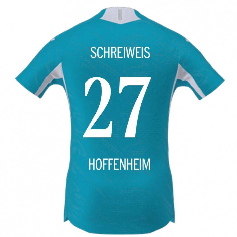 Danxen Dames Ben Schreiweis #27 Hemelsblauw Uitshirt Uittenue 2025/26 T-Shirt