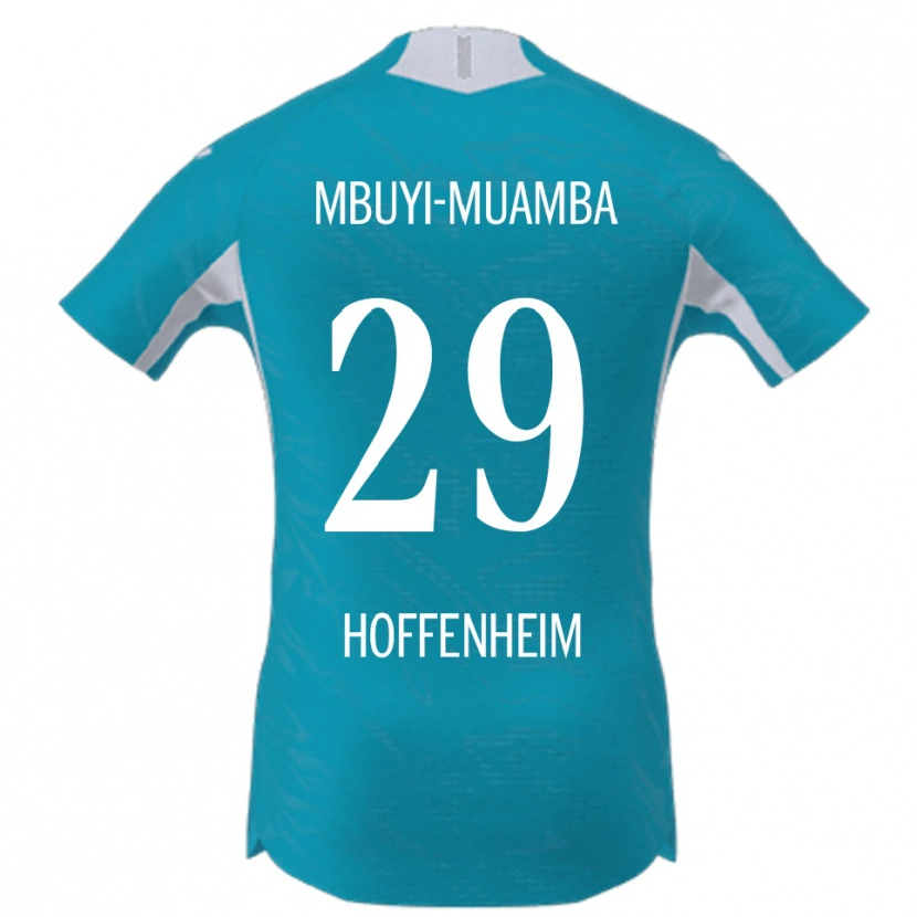 Danxen Dames Hubert Mbuyi-Muamba #29 Hemelsblauw Uitshirt Uittenue 2025/26 T-Shirt