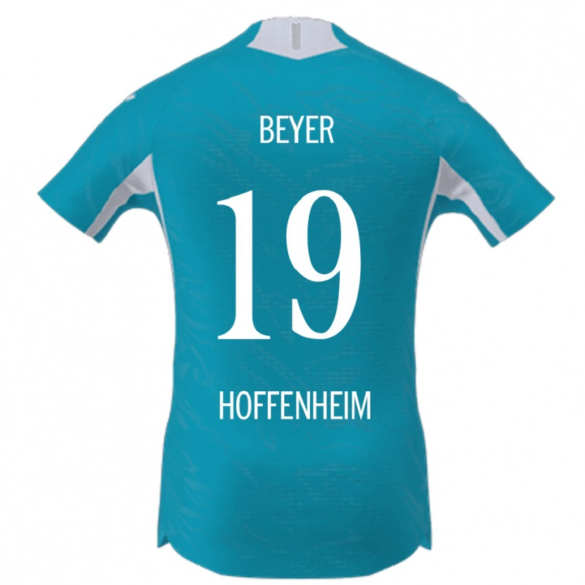Danxen Dames Julian Beyer #19 Hemelsblauw Uitshirt Uittenue 2025/26 T-Shirt