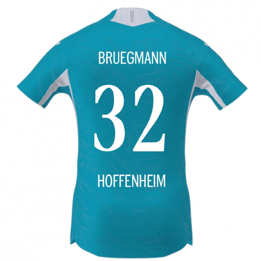 Danxen Dames Lukas Bruegmann #32 Hemelsblauw Uitshirt Uittenue 2025/26 T-Shirt