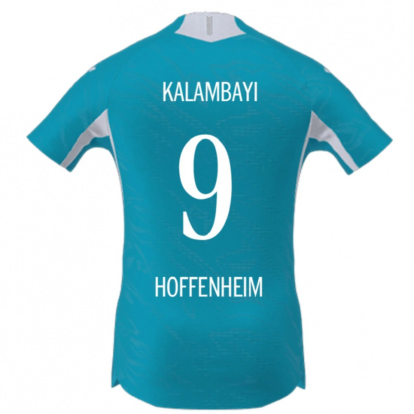 Danxen Dames Simon Kalambayi #9 Hemelsblauw Uitshirt Uittenue 2025/26 T-Shirt