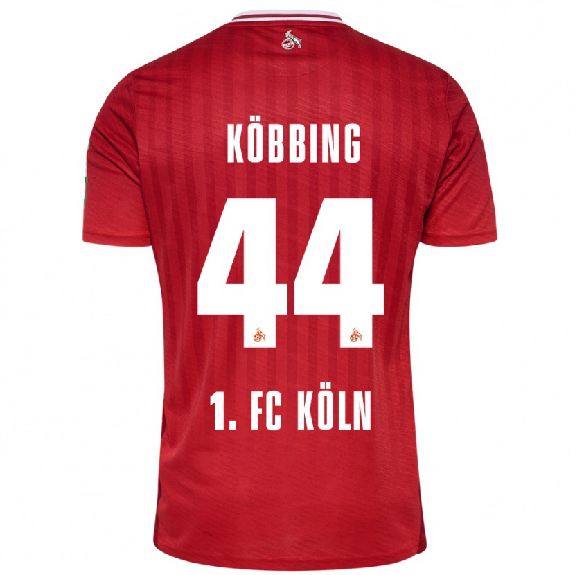 Danxen Dames Matthias Köbbing #44 Rood Wit Uitshirt Uittenue 2025/26 T-Shirt