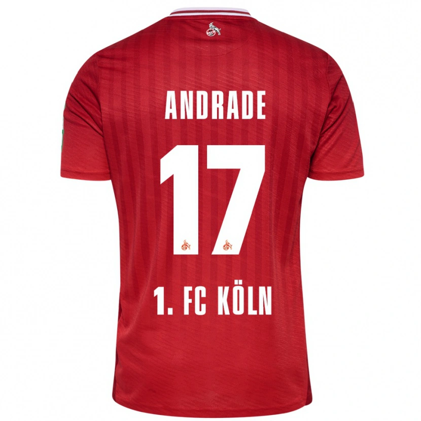 Danxen Dames Lydia Andrade #17 Rood Wit Uitshirt Uittenue 2025/26 T-Shirt