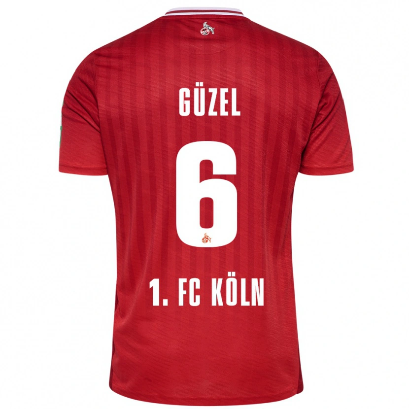 Danxen Dames Arian Güzel #6 Rood Wit Uitshirt Uittenue 2025/26 T-Shirt