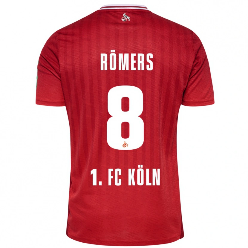 Danxen Dames Arian Römers #8 Rood Wit Uitshirt Uittenue 2025/26 T-Shirt