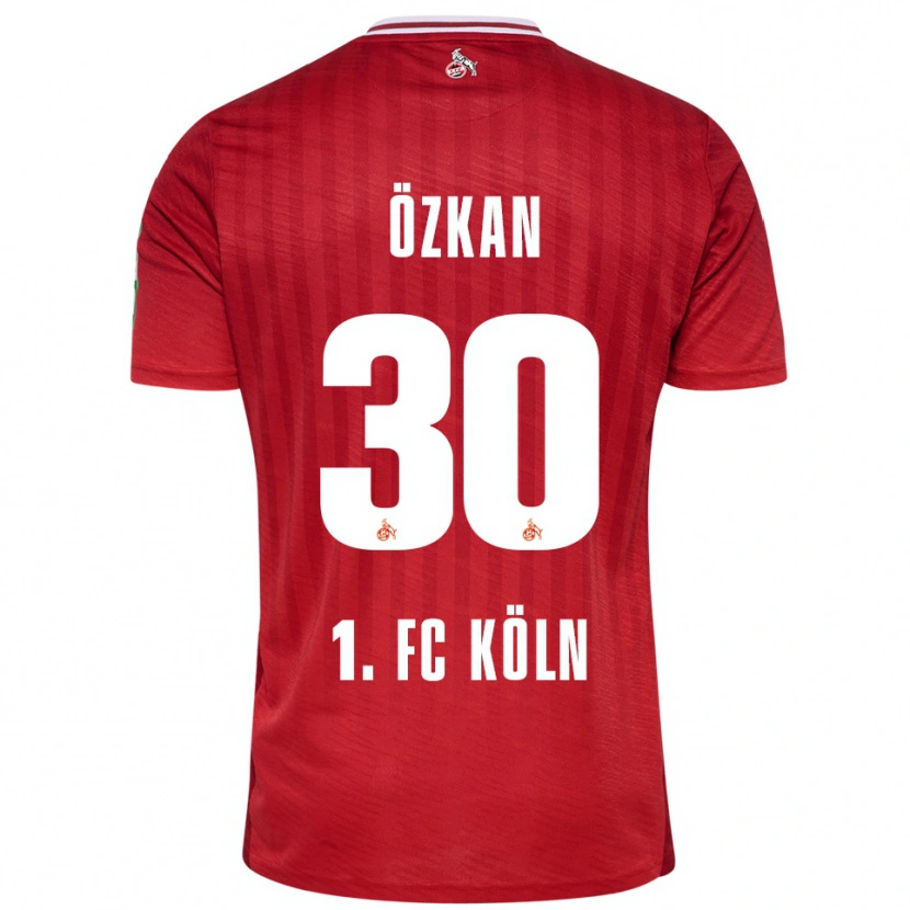 Danxen Dames Mikail Özkan #30 Rood Wit Uitshirt Uittenue 2025/26 T-Shirt