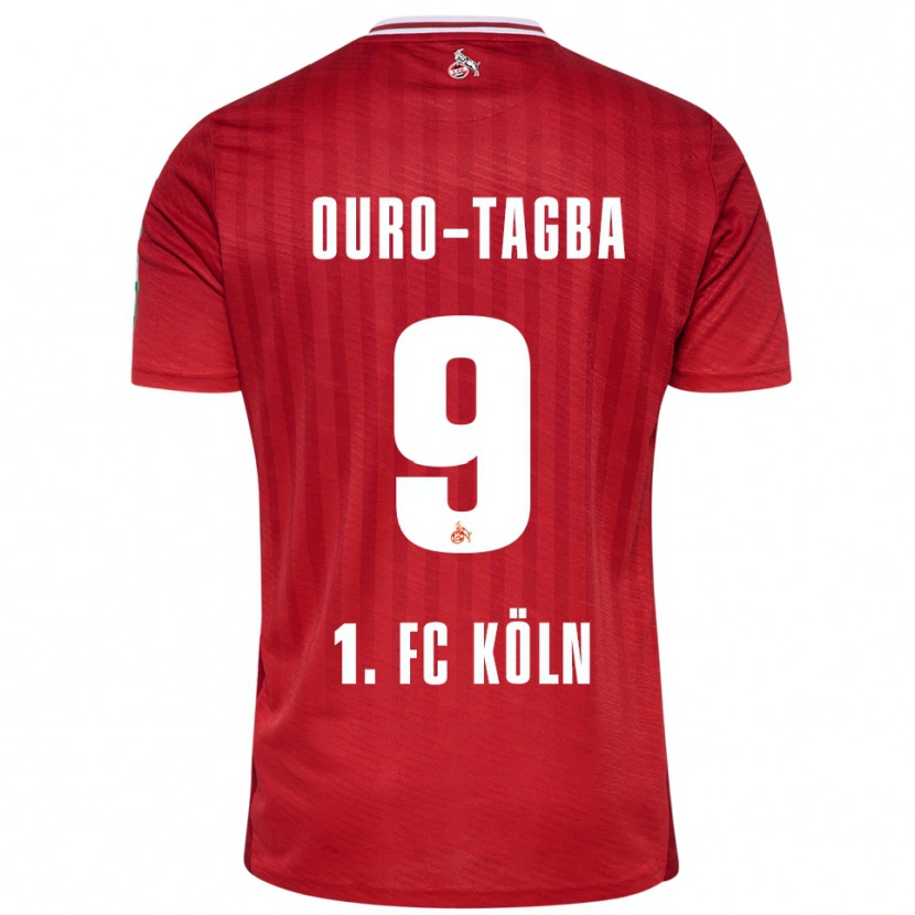 Danxen Dames Mansour Ouro-Tagba #9 Rood Wit Uitshirt Uittenue 2025/26 T-Shirt