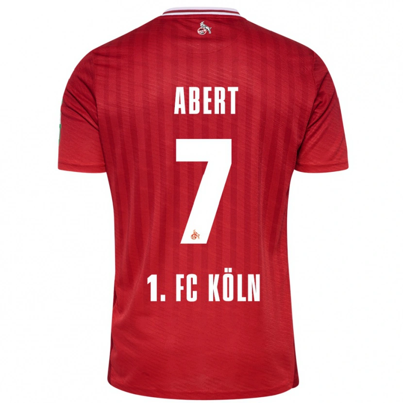Danxen Dames Niklas Abert #7 Rood Wit Uitshirt Uittenue 2025/26 T-Shirt