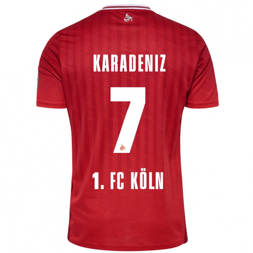 Danxen Dames Thierry Karadeniz #7 Rood Wit Uitshirt Uittenue 2025/26 T-Shirt