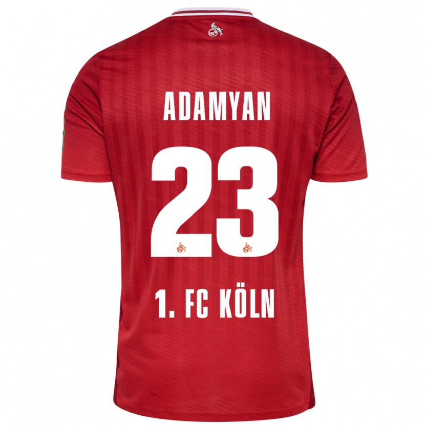 Danxen Dames Sargis Adamyan #23 Rood Wit Uitshirt Uittenue 2025/26 T-Shirt