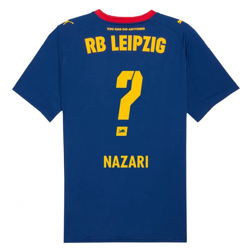 Danxen Dames Alireza Nazari #0 Marineblauw Rood Uitshirt Uittenue 2025/26 T-Shirt
