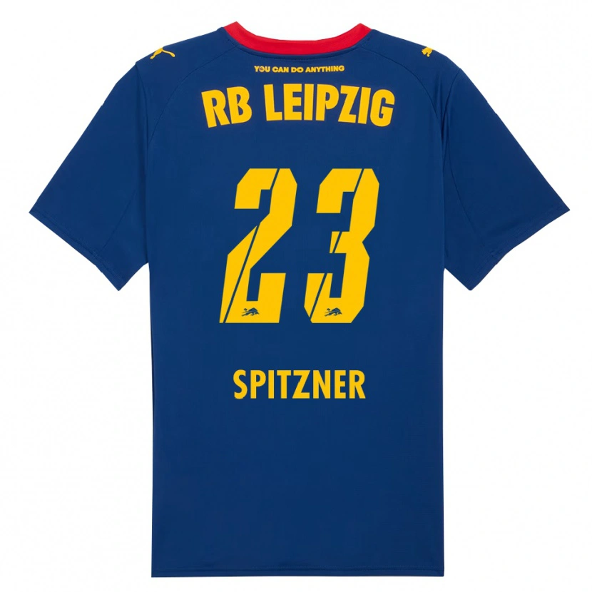 Danxen Dames Kyra Spitzner #23 Marineblauw Rood Uitshirt Uittenue 2025/26 T-Shirt