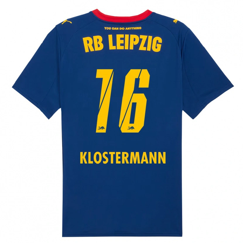 Danxen Dames Lukas Klostermann #16 Marineblauw Rood Uitshirt Uittenue 2025/26 T-Shirt