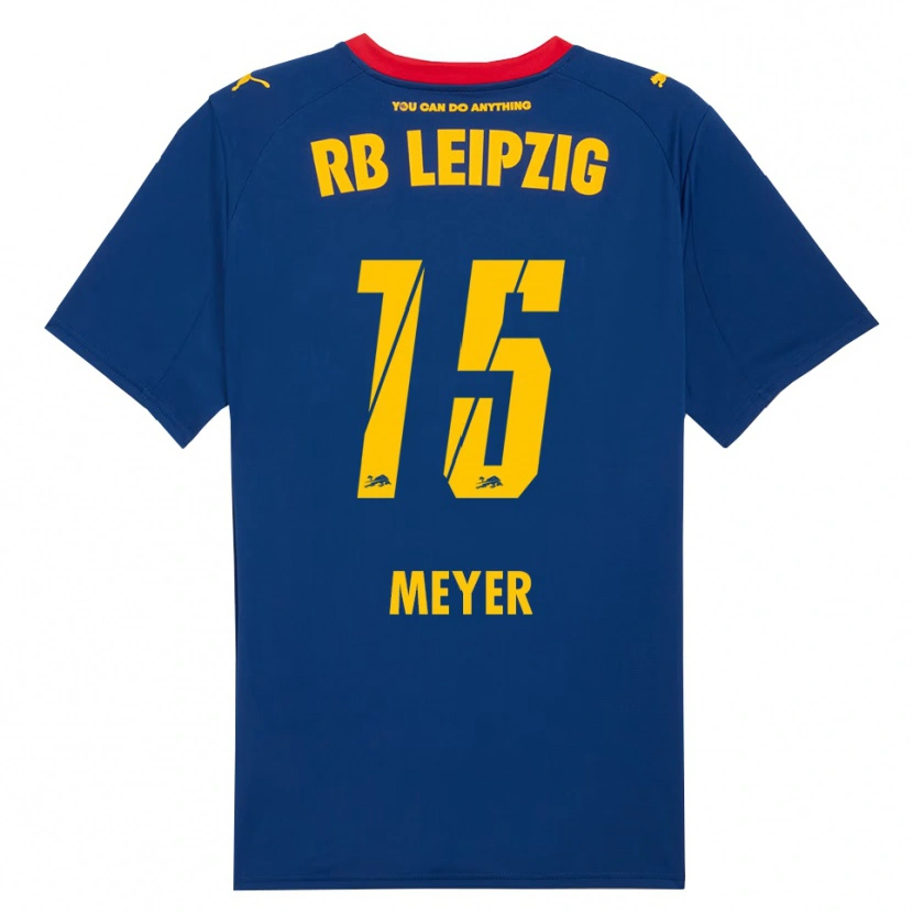 Danxen Dames Tim Meyer #15 Marineblauw Rood Uitshirt Uittenue 2025/26 T-Shirt