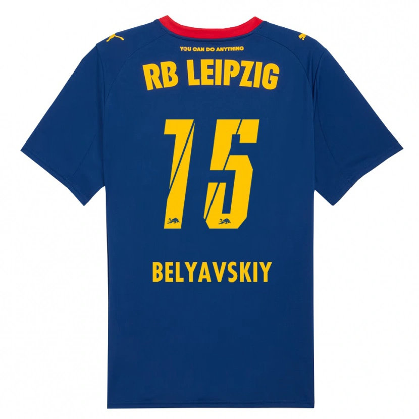 Danxen Dames David Belyavskiy #15 Marineblauw Rood Uitshirt Uittenue 2025/26 T-Shirt