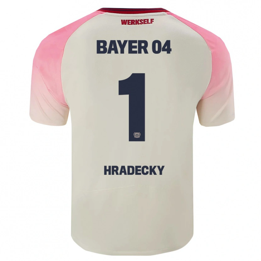 Danxen Dames Lukas Hradecky #1 Roze Gebroken Wit Uitshirt Uittenue 2025/26 T-Shirt