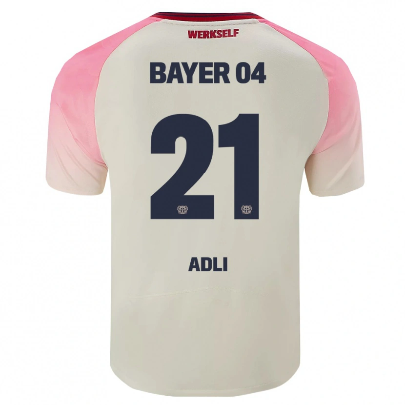 Danxen Dames Amine Adli #21 Roze Gebroken Wit Uitshirt Uittenue 2025/26 T-Shirt