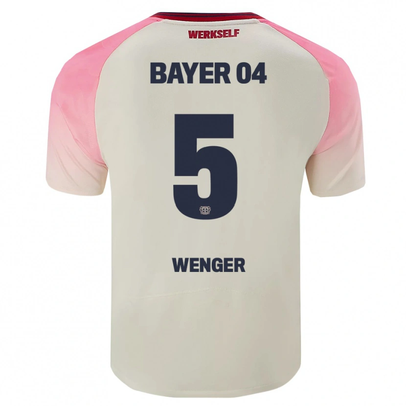 Danxen Dames Claudia Wenger #5 Roze Gebroken Wit Uitshirt Uittenue 2025/26 T-Shirt