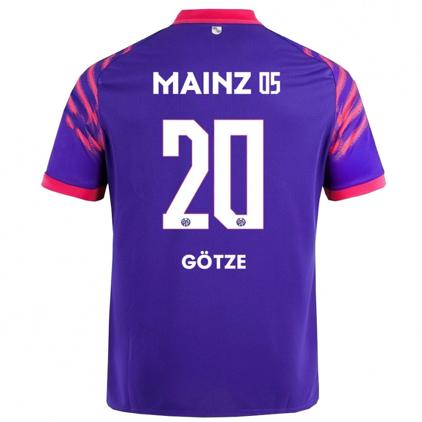 Danxen Dames Justus Götze #20 Marineblauw Roze Uitshirt Uittenue 2025/26 T-Shirt
