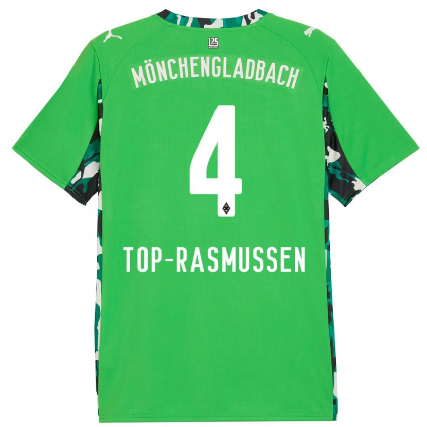 Danxen Dames Tristan Top-Rasmussen #4 Groen Zwart Uitshirt Uittenue 2025/26 T-Shirt
