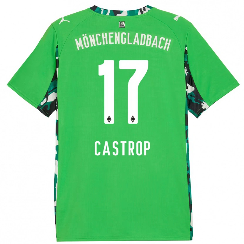 Danxen Dames Jens Castrop #17 Groen Zwart Uitshirt Uittenue 2025/26 T-Shirt