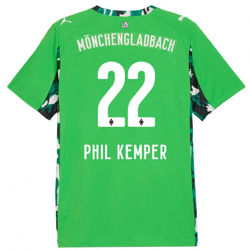 Danxen Dames Phil Kemper #22 Groen Zwart Uitshirt Uittenue 2025/26 T-Shirt