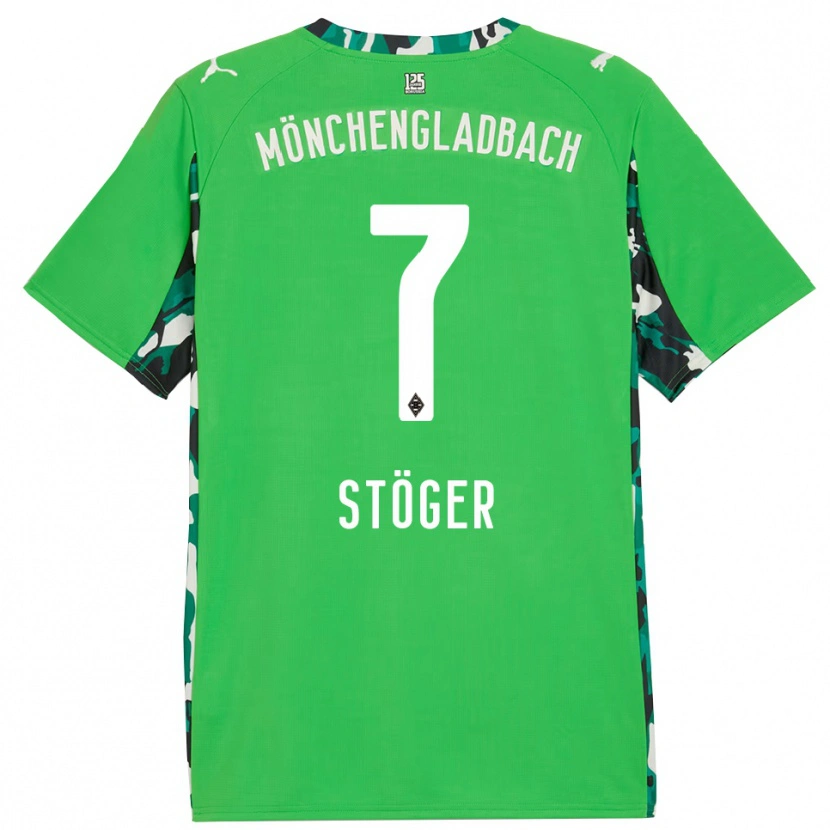 Danxen Dames Kevin Stöger #7 Groen Zwart Uitshirt Uittenue 2025/26 T-Shirt