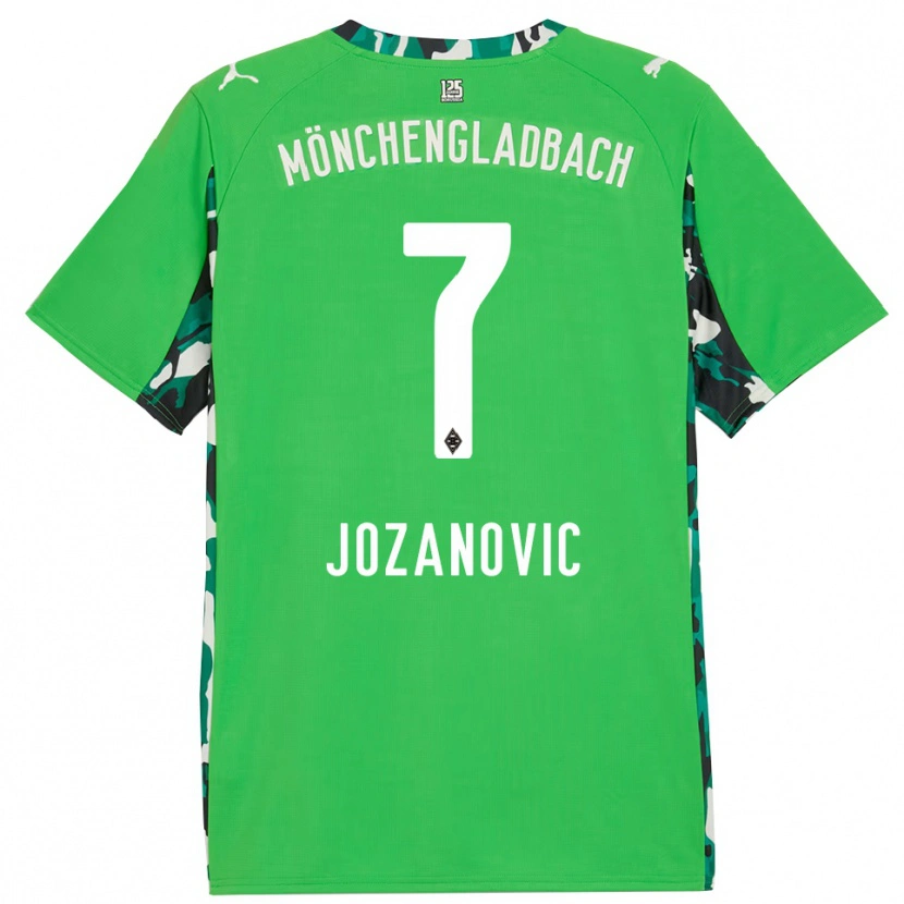 Danxen Dames Antonio Jozanovic #7 Groen Zwart Uitshirt Uittenue 2025/26 T-Shirt