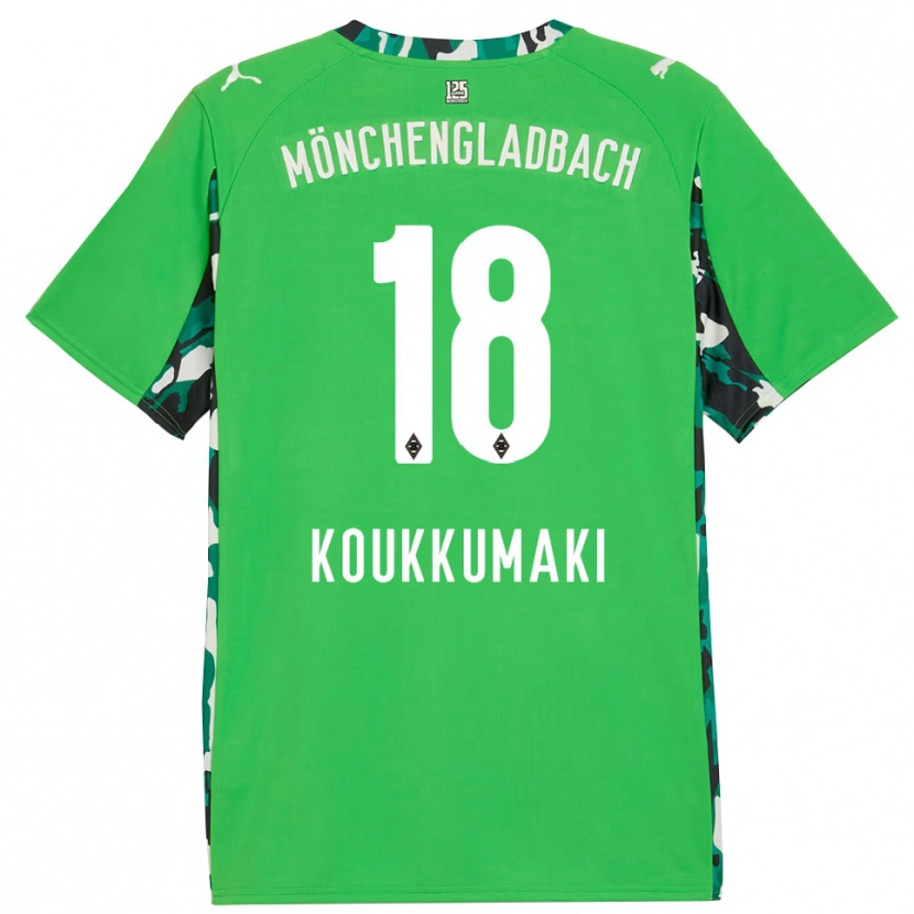 Danxen Dames Taavi Koukkumäki #18 Groen Zwart Uitshirt Uittenue 2025/26 T-Shirt