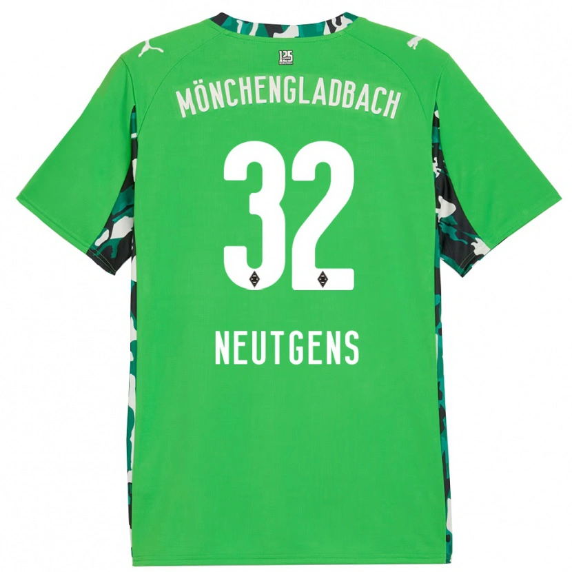 Danxen Dames Maximilian Neutgens #32 Groen Zwart Uitshirt Uittenue 2025/26 T-Shirt