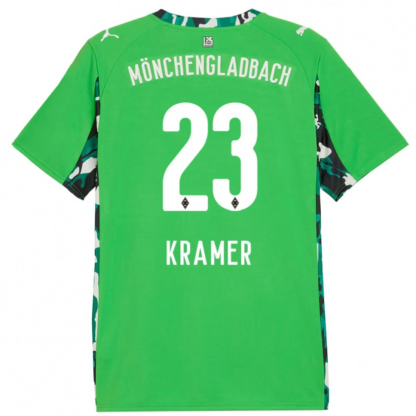 Danxen Dames Christoph Kramer #23 Groen Zwart Uitshirt Uittenue 2025/26 T-Shirt