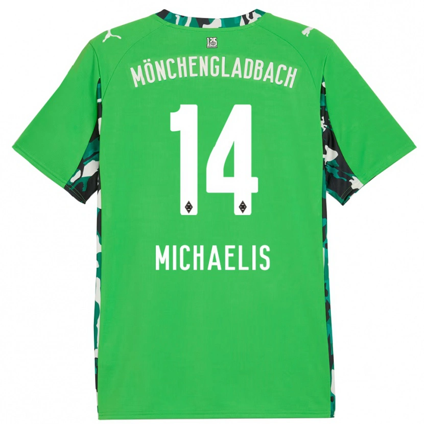 Danxen Dames Yannick Michaelis #14 Groen Zwart Uitshirt Uittenue 2025/26 T-Shirt
