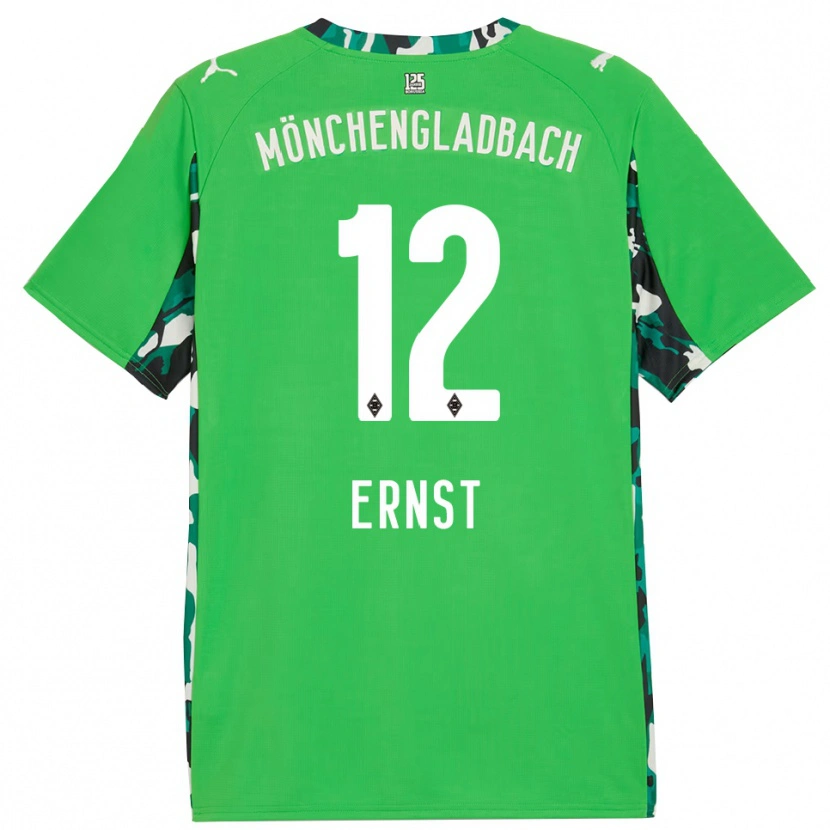 Danxen Dames Jesse Ernst #12 Groen Zwart Uitshirt Uittenue 2025/26 T-Shirt